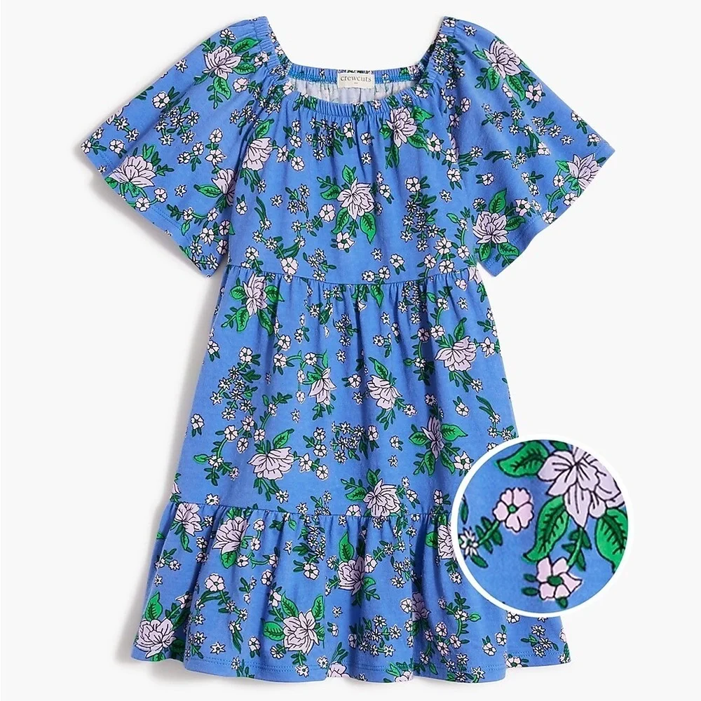 Crewcuts Blue Floral Kids Dress